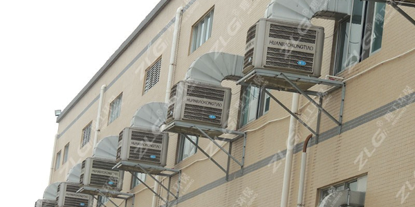 塑膠廠通風降溫冷風機，環保空調廠家