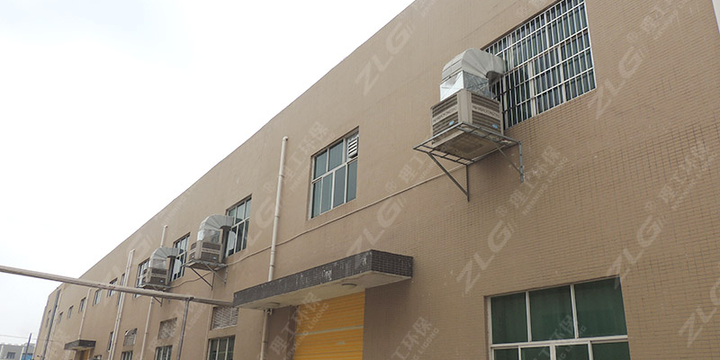 制鞋廠工業冷風機通風降溫，環保空調廠家