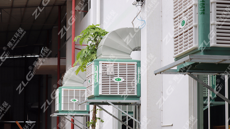 廣西華克電氣設備有限公司組裝車間安裝ZLG理工環?？照{